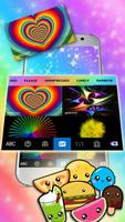 ثيم لوحة المفاتيح Cute Galaxy  تصوير الشاشة 3