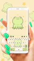 Cute Green Frog ポスター