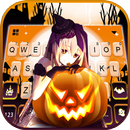 Cute Halloween Girl Themen APK