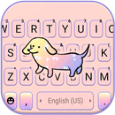 خلفية الكيبورد Cute Happy Dog APK