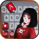 Cute Intellect Girl Klavye Ark APK