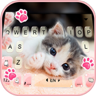 Hình nền bàn phím Cute Kitty 2 biểu tượng