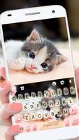 Tło klawiatury Cute Kitty 2 plakat