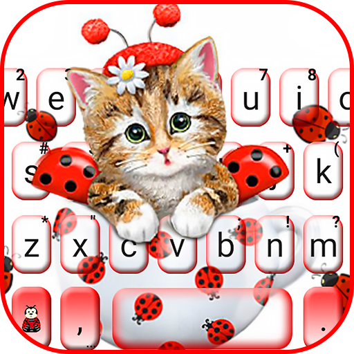 Cute Ladybird Kitten 主題鍵盤