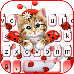 Cute Ladybird Kitten Tema Tast