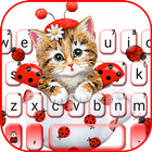 Cute Ladybird Kitten Zeichen