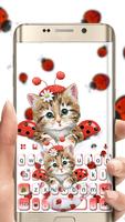 Cute Ladybird Kitten poster