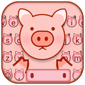 Cute Little Piggy Keyboard Theme