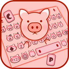 ikon Tema Keyboard Cute Little Pigg