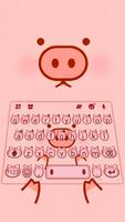 Tema Keyboard Cute Little Pigg poster