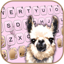 Cute Llama Keyboard Background APK