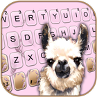 Cute Llama Keyboard Background icon