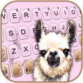 Cute Llama Toetsenbord Achtergrond