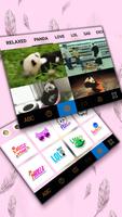 Cute Llama Keyboard Background screenshot 3