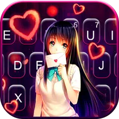 Cute Lovely Girl Tastatur-Them APK Herunterladen