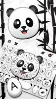 Tema Keyboard Cute Panda imagem de tela 1