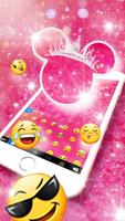 Novo tema de teclado Cute Pink imagem de tela 1
