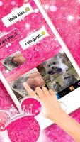 Novo tema de teclado Cute Pink imagem de tela 3