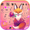 Cute Pink Fox 主題鍵盤