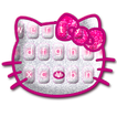 最新版、クールな Hot Pink Kittie Hello のテーマキーボード