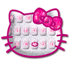 Hot Pink Kittie Hello Keyboard icon