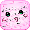Cute Pink Smiley Tema Tastiera