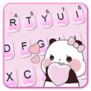 Tema Keyboard Cute Pink Panda APK