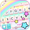 Fundo do Teclado Cute Rainbow  APK