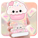 Yeni Havalı Cute Sweet Cupcake Klavye Teması APK