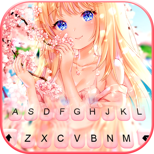 Cute Sakura Girl Teclado