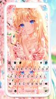 тема Cute Sakura Girl постер
