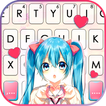 Tema Keyboard Cute School Girl