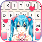 ikon Tema Keyboard Cute School Girl