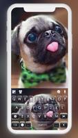 خلفية الكيبورد Cute Tongue Pug الملصق