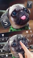 خلفية الكيبورد Cute Tongue Pug تصوير الشاشة 1
