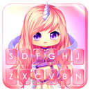 ثيم لوحة المفاتيح Cute Unicorn APK
