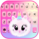 Фон клавиатуры Cute Unicorn Fluffy APK