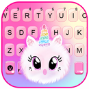Fond de clavier Cute Unicorn Fluffy APK
