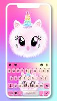 Cute Unicorn Fluffy Klavye Arkaplanı gönderen