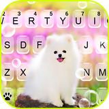 Hình nền bàn phím Cute White D biểu tượng