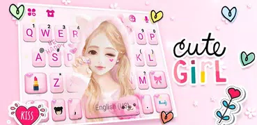Cute Wink Girl キーボード