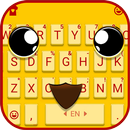 Cute Yellow Mouse Tema Papan K APK