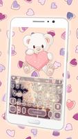 Cutebear Tema de teclado Poster