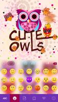 1 Schermata Cuteowls Tema Tastiera