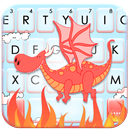 Tema Keyboard Cuteness Red Dragon APK