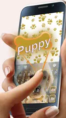 Скачать Тема для клавиатуры Cutepuppy APK
