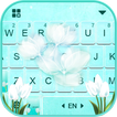 Tema Keyboard Cyan Tulips