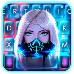 Descargar APK de Cyber Punk Girl Tema de teclad