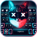 Cyberpunk Cat Keyboard Theme APK