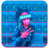ثيم لوحة المفاتيح Cyberpunk Bu أيقونة